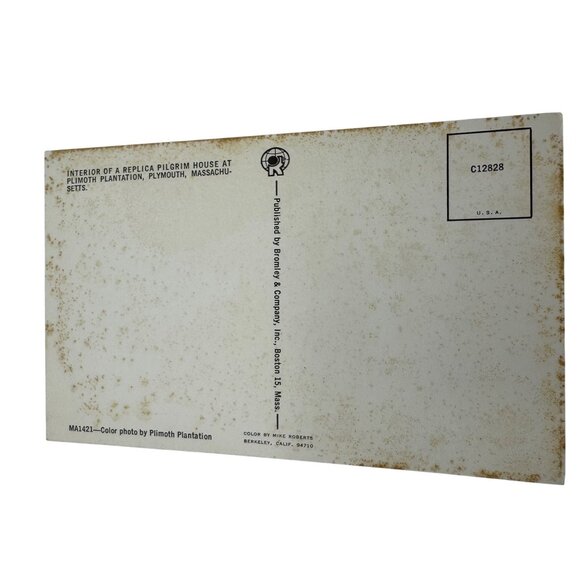 Vintage Postcard Of Heritage Plantation Museum Interior - Picture 2 of 2